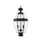 Z-Lite Westover 2 Light Outdoor Post Mount Fixture, Black & Clear Beveled 580PHM-BK - alternate 2